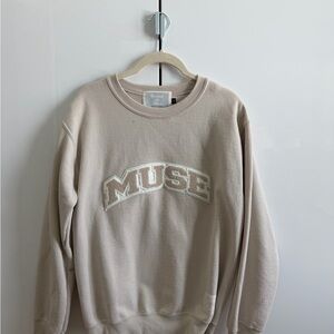 Muse Light Beige Crewneck